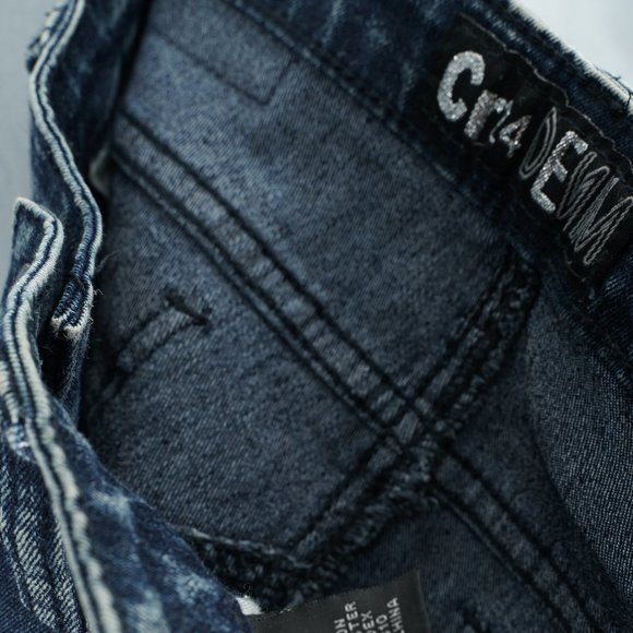 CR24 DENIM BLUE SKINNY JEANS PANTS TROUSERS - WAIST 30 INCHES - Picture 14 of 14